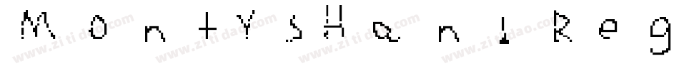 MontysHand Regular字体转换